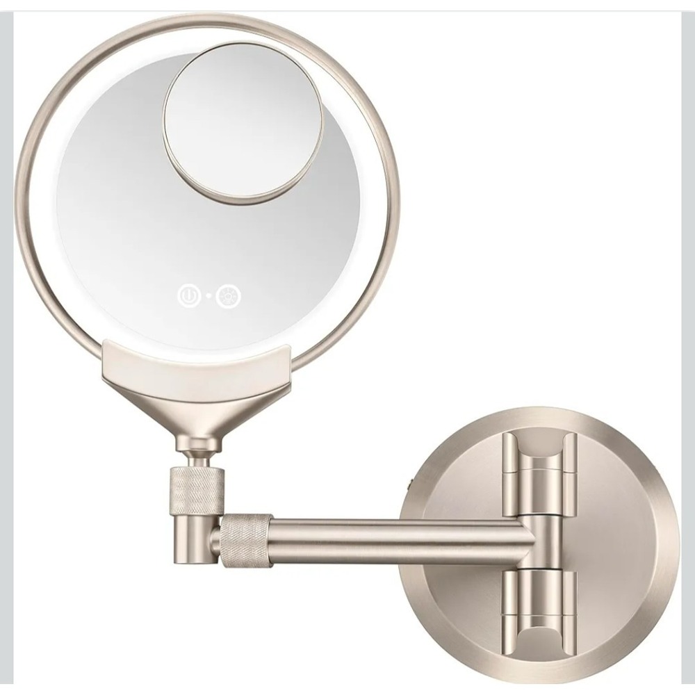 Conair‎ Wall‑Mount Lighted Makeup Mirror, Rechargeable